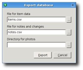 Exporting data to Excel or OpenOffice